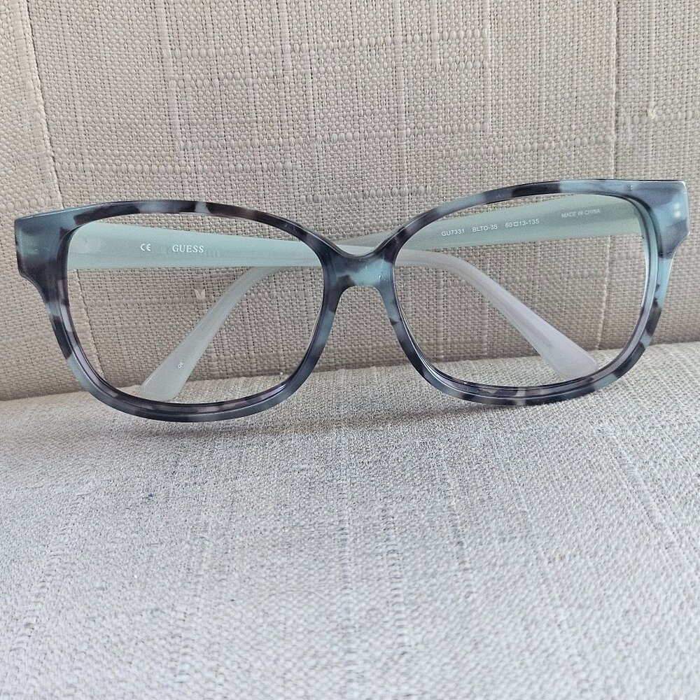 Guess Ladies Sunglasses/Eyeglasses Frame Gray Tortoise GU7331 BLTO-35